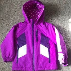Girls purple winter coat
